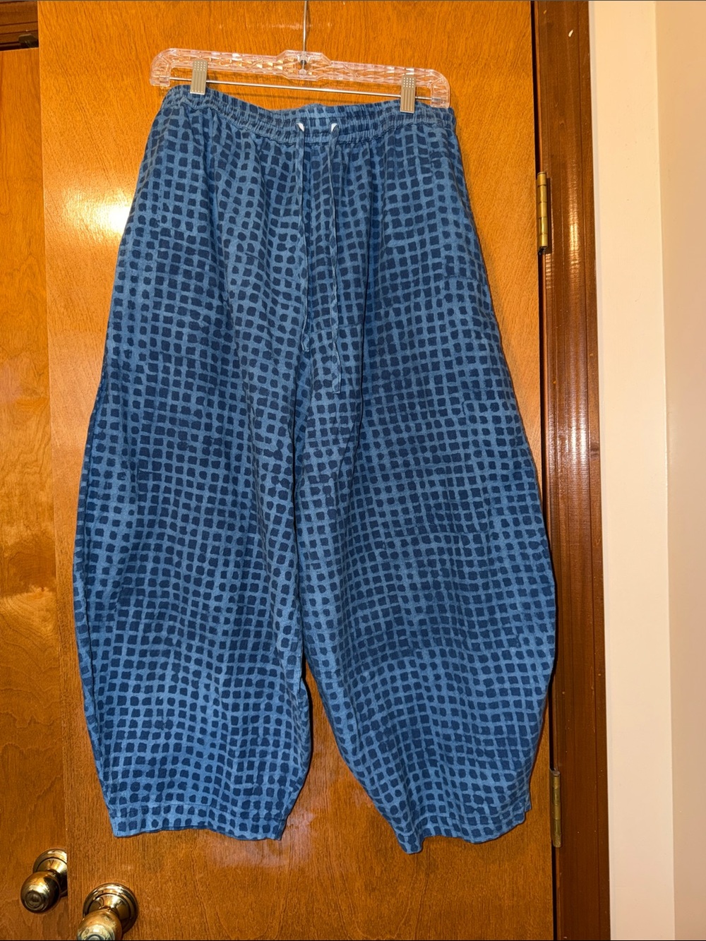 Happy French Gang | Marius pant in Dark Indigo Check